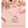 Sisters Gifts from Sister Brother Sterling Silver Always My Sister Forever My Friend Heart Necklace Female Friendship Jewelry for Women Girls