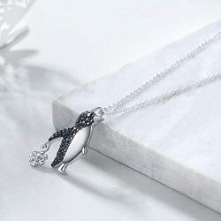 YAFEINI Penguin Gifts Sterling Silver Penguin Necklace Penguin Pendant Jewelry for Women Girls Gifts