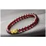MANRUO Feng Shui The Best Prosperity Red Bead Garnet Bracelet with Golden Pi Xiu/Pi Yao Lucky Wealthy Amulet Brecelet Jewelry MANRUO Feng Shui The Best Prosperity Red Bead Garnet Bracelet with Golden Pi Xiu/Pi Yao Lucky Wealthy Amulet Brecelet Jewelry