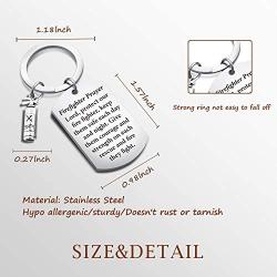 Fireman Prayer Keychain Fireman Graduation Gift Firemen Jewelry(Firefighter prayer KR)