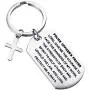 CYTING Police Officer Gift Police Officers Prayer Military Dog Tag Pendant Policeman Keychain Thin Blue Line Jewelry Deployment Gift Police Academy Graduation Gift CYTING Police Officer Gift Police Officers Prayer Military Dog Tag Pendant Policeman Keychain Thin Blue Line Jewelry Deployment Gift Police Academy Graduation Gift