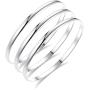 HooAMI Womens Bangle Bracelets Stainless Steel High Polished Stackable Bangle Jewelry Set for Women