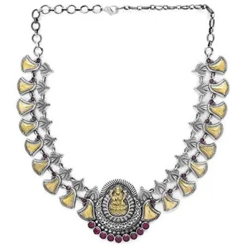 Aheli Indian Traditional Jewelry Trible Oxidized Necklace Earring Set Bollywood Bohemian Fashion for Women Aheli Indian Traditional Jewelry Trible Oxidized Necklace Earring Set Bollywood Bohemian Fashion for Women