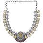 Aheli Indian Traditional Jewelry Trible Oxidized Necklace Earring Set Bollywood Bohemian Fashion for Women