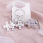HOLLP Cousins Gift Big Middle Little Cousin Keychain Set of 2 3 Cousins Matching Puzzle Keychain Sisters Brothers Gift
