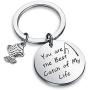 Zuo Bao Fishing Lure Jewelry My Best Catch was You Fisherman Gifts Funny Keychain for Husband Boyfriend