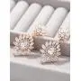 SWEETV Cubic Zirconia Chandelier Bridal Wedding Earrings for Brides, Women, Rhinestone Dangle Drop Earrings Bridal Wedding Jewelry Vintage Style