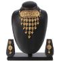 Efulgenz Indian Bollywood Traditional 14 K Gold Plated Kundan Pearl Wedding Tassel Choker Necklace Earrings Jewelry Set