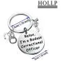 HOLLP Funny Badass Correctional Officer Gift Relax,I’m a Badass Correctional Officer Keychain Correctional Officer Jewelry Gift for Police Officer HOLLP Funny Badass Correctional Officer Gift Relax,I’m a Badass Correctional Officer Keychain Correctional Officer Jewelry Gift for Police Officer