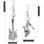 DAMLENG Unique Chic Charm Shine Sparkly Crystal Glass Shoes Guitar Dangle Drop Earrings for Women Girls Fashion Statement Jewelry Gifts DAMLENG Unique Chic Charm Shine Sparkly Crystal Glass Shoes Guitar Dangle Drop Earrings for Women Girls Fashion Statement Jewelry Gifts