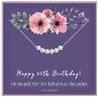 60th Birthday Gifts for Women - Sterling Silver Necklace Six Pearls for Her 6 Decades - 60 Years Old Jewelry Gift Idea
