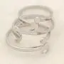 Giwotu Womens Mens Semicolon Ring for Girl Adjustable Ring Mental Health Ring Inspirational Jewelry Love Life for Graduation Student R004