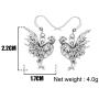DOWAY Antique Gold Plated Chicken Rooster Earrings Dangle Drop Metal Thanksgiving Farm Jewelry for Women Girls Charm Gift
