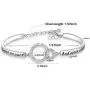 WUSUANED Aunt and Niece Gift The Love Between an Aunt and Niece is Forever Relationship Bracelet Aunt Gift from Niece