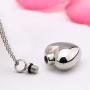 UNY Trendy Stainless Steel Cremation Jewelry Heart Ash Pendant Urn Necklace Memorial Keepsake Jewelry