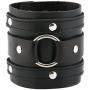 HZMAN Wide Cuff Wrap Gothic Wristband Punk Rock Biker Wide Strap Leather Bracelet