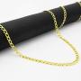 Nuragold 10k Yellow Gold 3.5mm Cuban Curb Link Chain Pendant Necklace, Mens Womens Lobster Lock 16'' 18'' 20'' 22'' 24'' 26'' 28'' 30''
