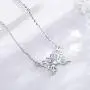 Eusense 925 Sterling Silver Butterfly Necklace Birthstone Necklaces for Women, Dainty Small Butterfly Pendant Birthstone Jewelry for Girls