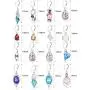 CASSIECA 16 Pairs Crystal Drop Dangle Earrings for Women Girls Cubic Zirconia Hoop Earrings Teardrop Vintage Earrings Jewelry Set for Women Christmas Gifts