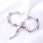 ATTA GEMS Women 925 Sterling Silver Bracelets Luxury Oval Cut 3mmx5mm Gemstone Jewelry Hand Chain for Party Birthday Gifts