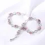 ATTA GEMS Women 925 Sterling Silver Bracelets Luxury Oval Cut 3mmx5mm Gemstone Jewelry Hand Chain for Party Birthday Gifts