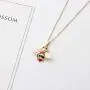 Osemind Bee Necklace for Women 14K Gold Honey Bee Pendant Necklace Enamel Bee Necklace Gold Bee Jewelry Gift for Teen Girls Osemind Bee Necklace for Women 14K Gold Honey Bee Pendant Necklace Enamel Bee Necklace Gold Bee Jewelry Gift for Teen Girls