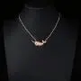 YOUCANDOIT2 Cute Narwhal Unicorn Whale of The Sea Necklace Geometric Jewelry Set for Women Girls Gift 18'' Chain