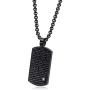 Stainless Steel Cross Jewelry Bible Verse Charm Dog Tag Pendant Necklace for Catholic Faith Gift