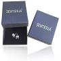 SENTERIA Iced Out Mens Earring Cubic Zirconia Cubist Screw Back 18k Yellow Gold plated Hypoallergenic Square Stud Earring For Men and Women Hip Hop Jewelry