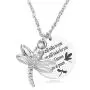 Dragonfly Urn Necklace for Ashes My Soul Knows You are at Peace Memory Tag Cremation Jewelry