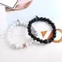 Ubjuliwa 2 Pairs Magnetic Couples Bracelets for Women Men Black Matte Agate Distance Bracelets for Couples Connect Bracelet for Him and Her Couples Gifts Ubjuliwa 2 Pairs Magnetic Couples Bracelets for Women Men Black Matte Agate Distance Bracelets for Couples Connect Bracelet for Him and Her Couples Gifts