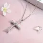 Jewenova Cross Projection Necklace for Women Men Bible Lords Prayer Cross Necklace Cubic Zirconia Cross Pendant Necklace Christian Religious Jewelry Gifts for Women Jewenova Cross Projection Necklace for Women Men Bible Lords Prayer Cross Necklace Cubic Zirconia Cross Pendant Necklace Christian Religious Jewelry Gifts for Women