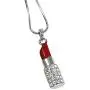 DianaL Boutique Designer Look Crystal Red Lipstick 3D Pendant and 18'' Necklace Gift Boxed Fashion Jewelry DianaL Boutique Designer Look Crystal Red Lipstick 3D Pendant and 18'' Necklace Gift Boxed Fashion Jewelry