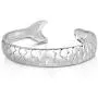 Unique Royal Jewelry. Solid 925 Sterling Silver and 14k Gold Plated Cod Fish Cuff Bracelet Unique Royal Jewelry. Solid 925 Sterling Silver and 14k Gold Plated Cod Fish Cuff Bracelet