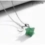 JADENOVA Merkaba Crystal Pendent Necklace for Women Men Jewelry Energy Healing Gemstone pendant (18 Inches Stainless Steel Chain)