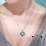 TOUPOP,Mothers Day Gifts from Daughters Sterling Silver Mother Child Tree of Life Pendant Necklace with Blur Circle Crystal Jewelry Gifts for Mom Women Birthday Friend Sister Girls