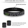 Finrezio 12PCS Religious Silicone Wristbands Bracelets Popular Bible Verses Bracelets for Men Women Christian Religious Jewelry Gifts