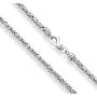 Miabella 925 Sterling Silver Italian 4.5mm Solid Round Byzantine Link Chain Necklace for Women Men, 18, 20, 22, 24, 26 Inch 925 Handmade in Italy
