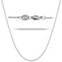 LOLIAS 2 Pcs Stainless Steel 1mm Round Snake Chain Box Chain Necklace Super Thin & Strong,16-30 Inch