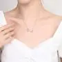 BDD CO. Infinity Love Sterling Silver Necklace, Cross Infinity Pendant Choker for Women, Jewelry Gifts for Women, Chain Adjustable BDD CO. Infinity Love Sterling Silver Necklace, Cross Infinity Pendant Choker for Women, Jewelry Gifts for Women, Chain Adjustable