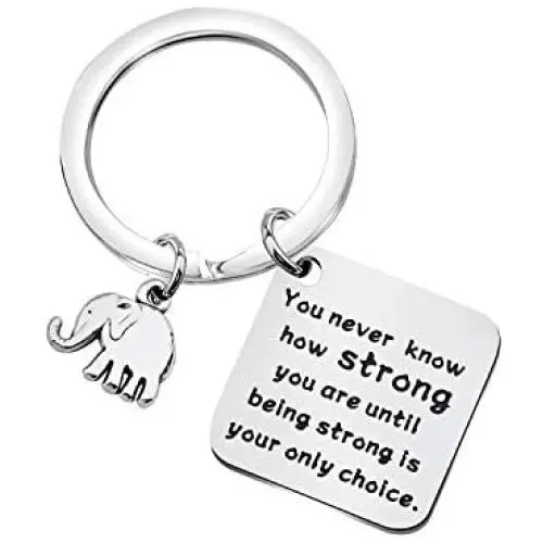 FUSTMW Elephant Gifts Keychain Elephant Lovers Gifts Elephant Jewelry How Strong You are Elephant Inspirational Gifts FUSTMW Elephant Gifts Keychain Elephant Lovers Gifts Elephant Jewelry How Strong You are Elephant Inspirational Gifts