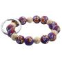 KUIYAI Elastic Functional Beaded Wrist Keychain Bracelet Handsfree Keychain Gift for Her