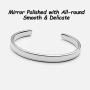 TONY & SANDY Mothers Day Gifts Cuff Bangle Bracelet Mantra Quote Engraved Stainless Steel Silver Forever Love Inspirational Friend Birthday Jewelry Present for Mom Grandma from Daughter Son Kids