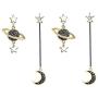 Moon Star Earrings Dangle Earth Planet Asymmetrical Drop Earrings Astronaut Stud Earrings Jewelry for Women Girls