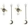 Moon Star Earrings Dangle Earth Planet Asymmetrical Drop Earrings Astronaut Stud Earrings Jewelry for Women Girls