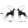 WEVENI Acrylic Basset Hound Doberman Dog Earrings Dangle Drop Pet Jewelry For Women Girls Party Gifts