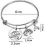 Mother Daughter Bracelets Bangle 2 Pcs Set Life Tree Charm Bangles Jewelry for Women Mom Daughter