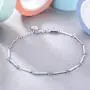Billie Bijoux Women Bracelet 925 Sterling Silver Simple Elegant Chain Bracelet Jewelry Gift for Women Girls
