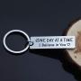 Meibai Sobriety Gift for Men Women One Day at a Time Engraved Jewelry Addiction Recovery Gifts