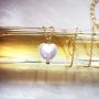 NA Heart Necklace Pearl | Pearl Necklace for Women | Chain and Pearl Necklace|18 Inch Length with 14K Gold Plated Chain | Teen Girl Gifts